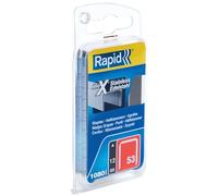 Rapid 40109512 No. 53 Graffe a filo fine in acciaio INOX 12 mm, 12mm