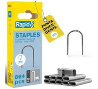 Rapid 40109626 Rapid No. 36 Punti per cavi 12 mm, Acciaio