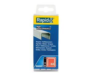 Rapid 40303085 No. 53 Graffe a Filo fine 10 mm, Acciaio - NUOVO