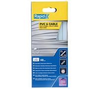 Rapid 48 Stick Colla per PVC e Cavi Ø12x190mm Trasparente, Senza Solventi | Ad Alto Contenuto di Resina per una Vasta Gamma di Applicazioni su PVC, Cavi e Vetro