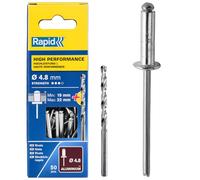 Rapid 5000392 Rivetti High Performance, 8x25 mm, Acciaio, ø4.8 mm