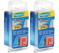 Rapid 5000741 Rapid No. 53 Graffe a filo fine 6 mm, Acciaio (Confezione da 2)