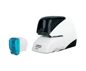 Rapid 5050E - Cucitrice elettrica Supreme, 50 fogli, 10 pagine, colore: bianco/grigio