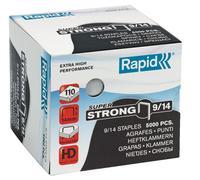 Punti Rapid Super Strong - alti spessori - 9/14 - acciaio zincato - metallo - Rapid - conf. 5000 pezzi