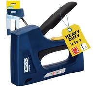 Rapid ALU753 PRO Graffatrice Manuale 2-in-1 per Graffe n. 53 e Chiodini n.8, Dotata di Impugnatura Ergonomica, Parti Interne in Acciaio e Regolatore di Forza a 2 Fasi (5001677)