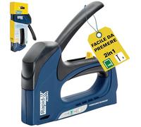 Rapid ALU940 Graffatrice 2-in-1 per Graffette n. 140 e Chiodini n. 8, Dotata di Regolatore di Forza in 3 fasi, Tecnologia "Powercurve" e Grilletto Facile da Premere (5001680)