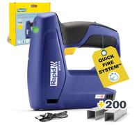RAPID BTX10 Pistola Sparapunti/Graffatrice Elettrica Senza Fili Alimentata a Batteria, il Caricatore Contiene Fino a 900 Punti Metallici Sottili n.53 da 4-10 mm, 774 g, Dark Blue