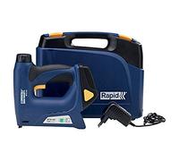 Rapid BTX140 Graffatrice Elettrica con Batteria da 1300 Colpi per Carica, Compatibile con Graffette n.140 e Chiodi n.8, Potenza Regolabile, Adatta a Fissare su Legno Altri Materiali Sottili (5001387)