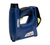 Rapid BTX530 Graffatrice Elettrica per Graffette n. 53 e Chiodini n. 8, Batteria da 1300 Colpi per Carica, Potenza Regolabile, Adatta per Lavori di Tappezzeria su Mobili, fissaggio di Tessuti e Moquette (5000128)