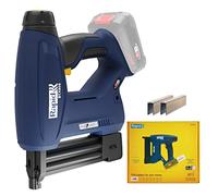 Rapid BTX606 18V P4A Graffatrice Alimentata a Batteria con Luce a LED, Compatibile con Graffette a Corona Stretta e Chiodini, Adatta a Lavorare su Legno, Batteria Non Inclusa (5001505)