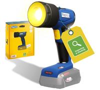 Rapid BWL290 Luce da Lavoro LED da 18V, con Fascio Luminoso Regolabile, Doppia Modalità di Luminosità, Testa Inclinabile di 90°, per Garage, Soffitta e Uso Esterno, Senza Batteria e Caricatore