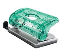 Rapid Colour'Breeze, Mini Perforatore a 2 fori per casa e ufficio pratica e robusta, Fora fino a 10 fogli, Bucatrice da tavolo e scrivania portatile con cassetto di raccolta inferiore, Verde, 5001331