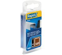 Rapid Confezione Blister da 648 Graffette in Acciaio Zincato per Tessuto, Struttura a Filo Sottile n.53F e Gamba dalla Lunghezza di 10 mm