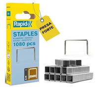 Rapid Confezione da 1080 Graffe N.BMN/6 per Utilizzo Universale su Graffatrici Bosch, Metabo e Novus, con Struttura a Filo Fine, Lunghezza Gamba 6 mm