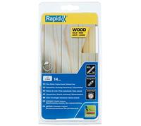 Rapid Confezione da 14 Stick di Colla per Legno, Diametro 12 mm x 190 mm, Colore Giallo, Adatti per Legno, Cartone, Sughero, Senza Solventi, Incollaggio Rapido (5001420)