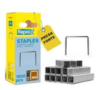 Rapid Confezione da 1600 Graffe N.958/10 per Utilizzo Universale, con Struttura a Filo Fine, Lunghezza Gamba 10 mm