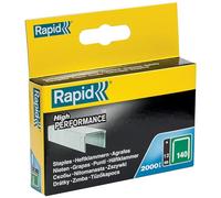 Rapid – Graffe 140/12 per plastica sottile, cartone e tappeti – Acciaio zincato 12 mm, Scatola 2000