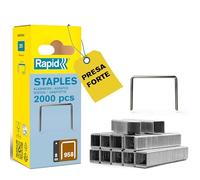 Rapid Confezione da 2000 Graffe N.958/8 per Utilizzo Universale, con Struttura a Filo Fine, Lunghezza Gamba 8 mm