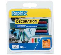 Rapid Stick di colla da 7 mm colorati glitterati, Ø7 x 90 mm, colori: glitter verde, rosso e blu, blister da 115 g