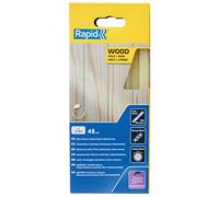 Rapid Confezione da 48 Stick di Colla per Legno, Diametro 12 mm x 190 mm, Colore Giallo, Adatti per Legno, Cartone, Sughero, Senza Solventi, Incollaggio Rapido (5001421)