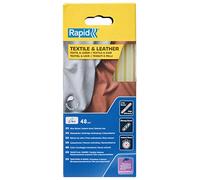 Rapid Stick per colla 12 mm per tessuto e pelle, Ø12 x 190 mm, colore: giallastro, 48 pezzi, confezione da 900 g