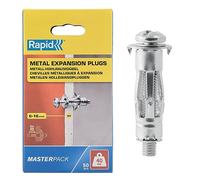 Rapid Confezione da 50 Tasselli ad Espansione in Metallo per Pareti Cave in Cartongesso e Truciolari dallo Spessore di 6 - 16 mm, Supportano fino ad un Carico di 40 Kg