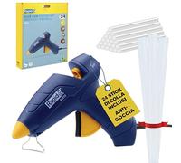 Rapid EG212 Kit Pistola Colla a Caldo con 24 Stick di Colla da 12mm per Fai da Te e Riparazioni Domestiche, Design Ergonomico con Grilletto Morbido e Supporto Regolabile (5001709)