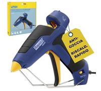 Rapid EG280 Pistola per Colla a Caldo per Stick di Colla da 12 mm, Erogazione Colla 600 g/h, Riscaldamento in 3 Minuti, con Supporto e Ugello Intercambiabile, per Fai da Te e Bricolage (5001708)