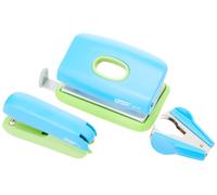 Rapid F5 Mini Stapler, FC10 Hole Punch and Staple Remover Set, 10 Sheet Capacity