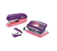 Rapid F5 Mini Stapler, FC10 Hole Punch and Staple Remover Set, 10 Sheet Capacity