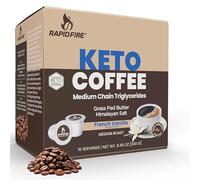 Rapid Fire Cialde di caffè chetogenico alla vaniglia francese ad alte prestazioni, supporta energia e metabolismo, perdita di peso, dieta chetogenica, 16 cialde K Cup