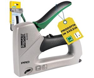 Rapid Graffatrice ALU840 PRO 2-in-1 per Graffe n.140 e Chiodini n.8 | Dotata di Impugnatura Ergonomica, Parti Interne in Acciaio e Regolatore di Forza a 2 Fasi