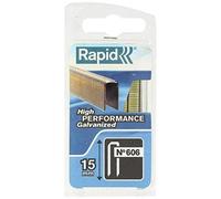 Rapid 40109528 Rapid No. 606 Graffe a dorso stretto 15 mm, Acciaio