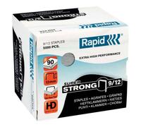 Punti Rapid Super Strong - alti spessori - 9/12 - acciaio zincato - metallo - Rapid - conf. 5000 pezzi