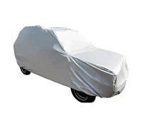 RAPID LUX - Copriauto Impermeabile per Fiat Panda Vintage anno dal 1986 al 2003 | Su Misura | Felpato Internamente | Protezione Totale | Resistente da +70 a -40°C | Bordo Elastico, Grigio, PVC