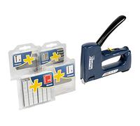 Rapid MS4.1 Pistola Multifunzione 4-in-1 per Graffette n. 53 e n. 7, Chiodi n. 8 e Spilli n.9, Dotata di Impugnatura Ergonomica e Parti Interne in Acciaio, Adatta per Lavori con Tessuti e Tappezzeria