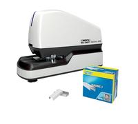 Rapid Optima 70 Grapadora Electrica de Sobremesa + Caja de 500 Grapas - Hasta 70 Hojas - Utiliza Grapas Optima HD70 - Color Gri