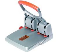 Perforatore HDC150 - massimo 150 fogli - 4 fori - passo 8 cm - grigio/arancio - Rapid