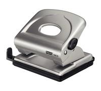 Perforatore FMC25+ - massimo 30 fogli - 2 fori - passo 8 cm - argento - Rapid