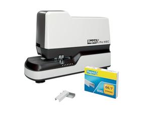 Rapid Pro 90EC Cucitrice Elettrica Contactless con 630 Punti Metallici Inclusi, Veloce e Pratica, Cuce fino a 50 Fogli, Bianco, 20942901
