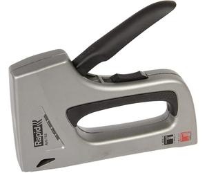 Rapid PRO ALU753 Graffatrice Manuale 2-in-1 per Graffette n. 53 e Chiodini n.8, Dotata di Impugnatura Ergonomica, Parti Interne in Acciaio e Regolatore di Forza a 2 Fasi