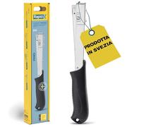 Rapid Pro R19E Graffatrice a Martello in Acciaio per Fissare Etichette, Poster e Tessuti al Legno, Contiene fino a 156 Graffette a Filo Fine n. 13 da 4-6 mm, Scatola Appendibile (5001693)