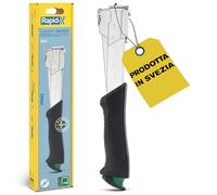 Rapid Pro R311 Graffatrice a Martello in Acciaio per Fissare Moquette, Tappetini in Gomma Piuma e Feltro al Legno, Contiene fino a 175 Graffette Piatte n. 140 da 6-12 mm, Scatola Appendibile (5001695)