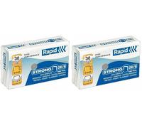 Rapid Punti metallici (26/6 mm, strong, zincati), 1000 pezzi (Confezione da 2)