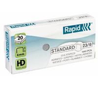 Rapid® Graffette standard 23/6 zincate (1.000 pezzi), riceverete 1 confezione da 1000 pezzi