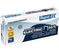 Rapid® - Punti per cucitrice ELECTRIC, 66/6, zincati, 5.000 pezzi, confezione da 5000 pezzi