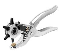 Rapid Punzone Set Pinza Fustellatrice, per il Cuoio, Rotante, per Fori di Diverse Dimensioni, Adatto al Fai da Te e ad Uso Professionale, 2.0 - 4.5 mm, RP03, 5000408