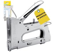 Rapid R36 PRO Graffatrice Manuale per Graffe Fermacavi n.7 e n.36, Dotata di Impugnatura Ergonomica e Parti Interne in Acciaio, Regolatore di Forza a 3 Fasi e Grilletto, Realizzata in Svezia (5001673)