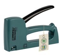 Rapid R53 Graffatrice per Tessuti e Tappezzerie. Realizzata con Plastica Riciclata al 90% e Acciaio, Prodotta in Svezia, Compatibile con graffette n. 53 da 4-10 mm, Verde Skog