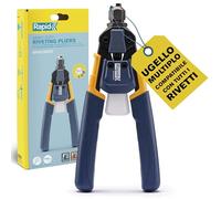 Rapid RP100 Rivettatrice Manuale Multi-Ugello per Rivetti 3.2-4.8 mm | Per Impieghi Gravosi con Tecnologia di Riduzione della Potenza, Impugnatura Ergonomica